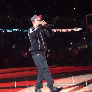 @troubleman31 performing season opening night Atl Hawks #atlhawks